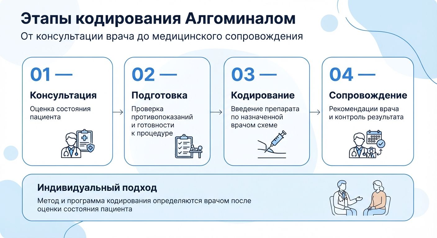 Кодирование препаратом «Алгоминал» в Полысаево инфографика