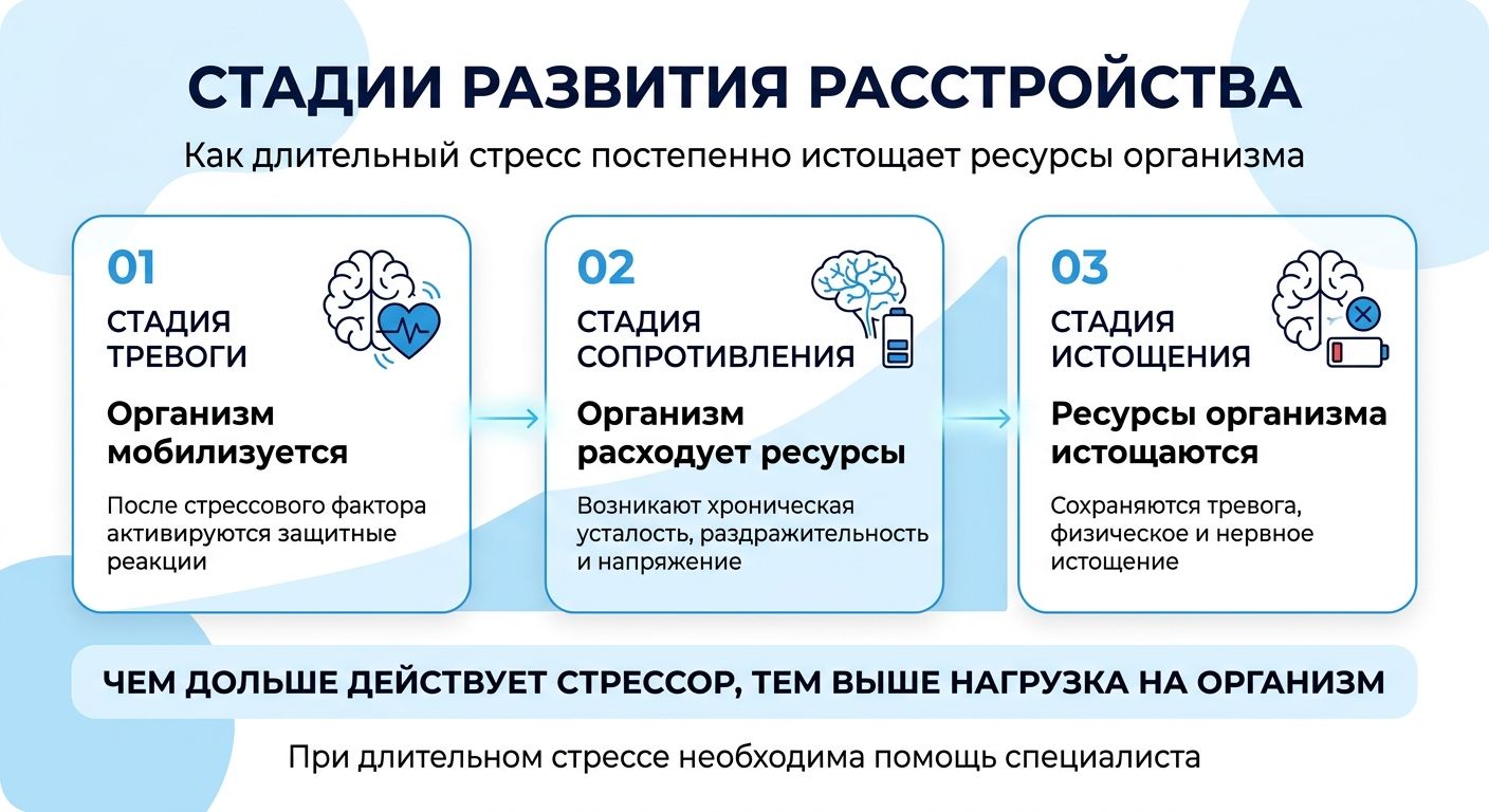 Лечение стресса в Полысаево инфографика